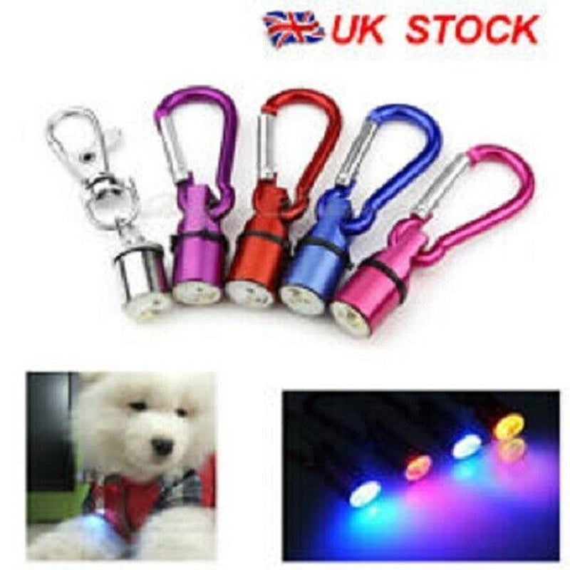 Waterproof Pet Dog Cat Collar LED Night Safety Clip Tag Flashing Luminous Light