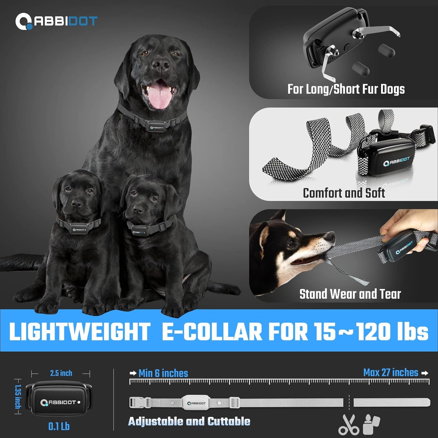 3300 Ft Dog Training Collar with Remote - [New Version] Shock Collar, 5 Training Modes, 88 Levels E Collar, Waterproof Training Collar for Small Medium Large Dogs(15~120 Lbs)